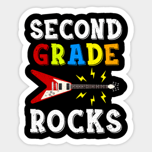 Second Grade Rocks Teacher Student Kid Back To School Sticker